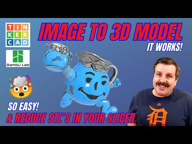 Maker World Image to 3D Model & Reduce STL Slicer Tinkercad Mind Blowing! 