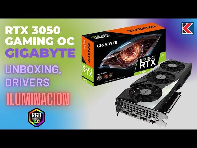  Gigabyte RTX 3050 GAMING OC Unboxing, Drivers, RGB Software, and More 