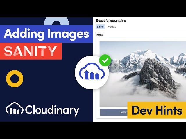 Add Images to Sanity with Cloudinary - Dev Hints