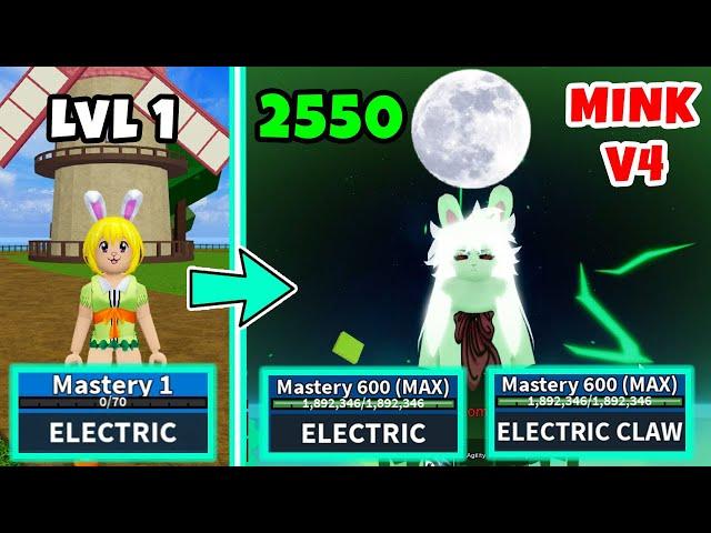 Noob To Pro as *Carrot* in Blox Fruits | Unlocked Rabbit Mink Race V4 Full Awakening!