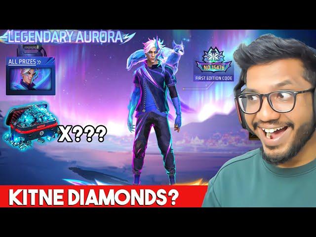 OPENING 10000 DIAMONDS FOR NEW LEGENDARY AURORA BUNDLE EVENT FREE FIRE MAX