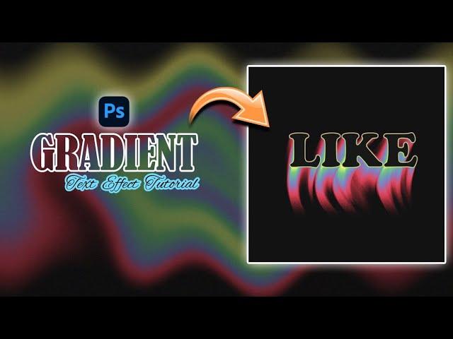 Photoshop Tutorial How To Make The Text Gradient Effect - Easy Tutorial |  Smoke Melted Text Effect