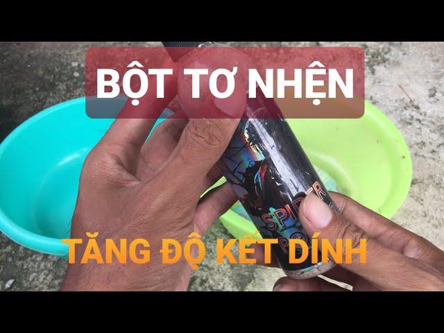 Hướng dẫn cách sử dụng Bột Tơ Nhện pha mồi câu