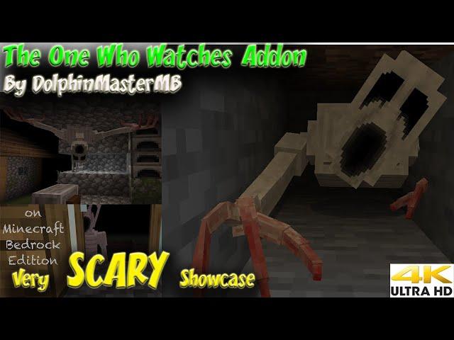 The One Who Watches Addon by DolphinMasterMB Best Scary Addons Fearcraft Minecraft Bedrock PE