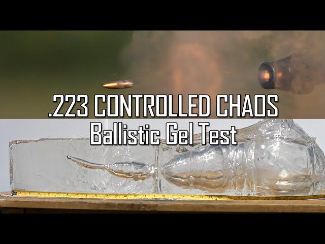 .223 CONTROLLED CHAOS Ballistic Gel Test! - Ballistic High-Speed