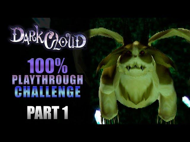 Let's Cleanse Divine Beast Cave And Dran! | Dark Cloud | 100% Challenge Playthrough | Part 1