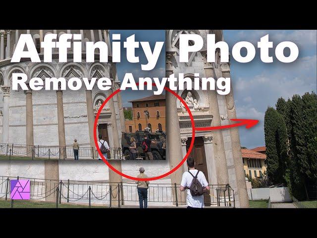 Remove ANYTHING From a Photo Using Affinity Photo