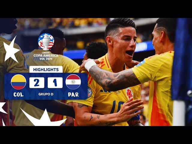 COLOMBIA 2-1 PARAGUAY | HIGHLIGHTS | CONMEBOL COPA AMÉRICA USA 2024™️