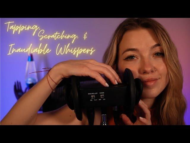 Soft and Gentle Scratching and Tapping ASMR with Inaudible Whispers to put you right to sleep!