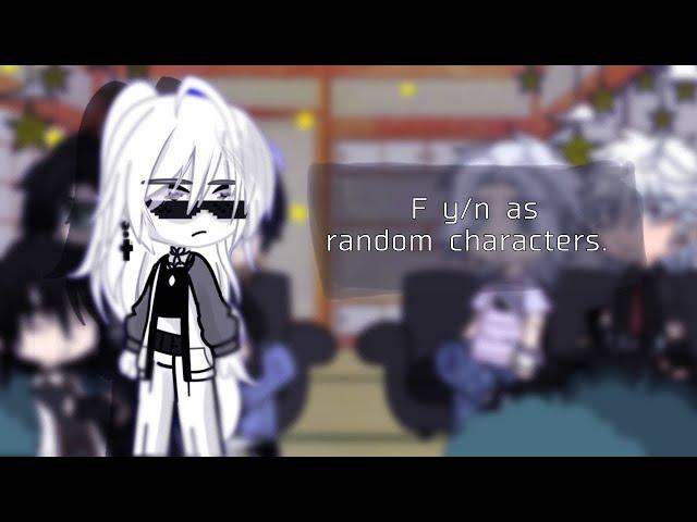 C.ai bots react to F y/n as random characters. ||gacha club|| read description|| ||