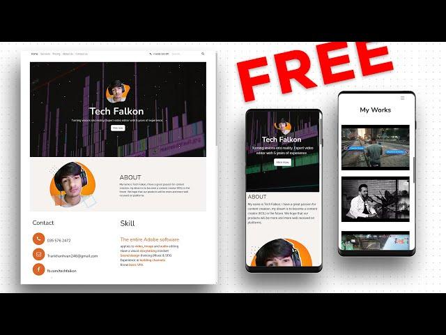 Create your Own Free Portfolio Website to show your Work || @Odoo website builder.