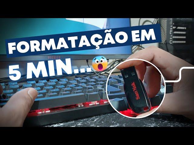 APRENDA A FORMATAR SEU PC FÁCIL EM 5 MIN | PENDRIVE BOOTAVEL PARA WINDOWS 10 E 11 !!!