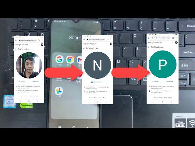 How to Add & Change Letter in Google Account Profile Picture on Android Phone