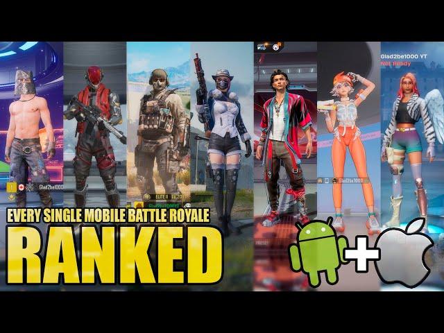 EVERY SINGLE Mobile Battle Royale RANKED (iOS & Andriod - 2024)