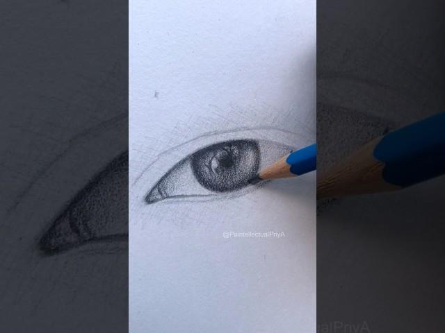 Easiest Eye Drawing Tutorial ️ #shorts