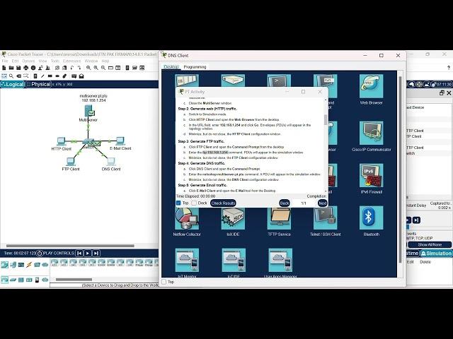 14.8.1 Packet Tracer - TCP and UDP Communications