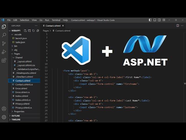 Build ASP.NET Core Web Application using Visual Studio Code and .NET 8 | Install C# Extensions