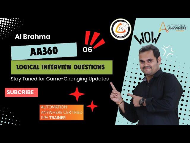 Logical Interview Questions 06 | Number Sign Checker | Automation Anywhere 360 | AI Brahma