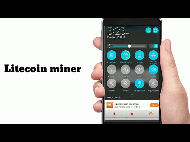 Litecoin mining in any Android / iphone  !!!