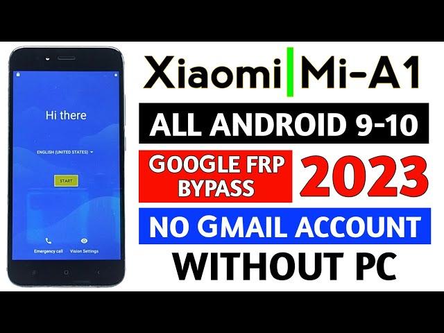 Xiaomi | Mi A1 Google account frp bypass without pc 2023 (fixed screen lock solution).