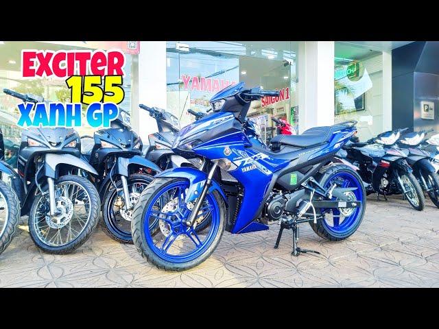 Giá Xe Exciter 155 2021 Xanh GP Mới Nhất Tại Đại Lý | Yamaha Exciter 155 Racing Blue GP | Quang Ya