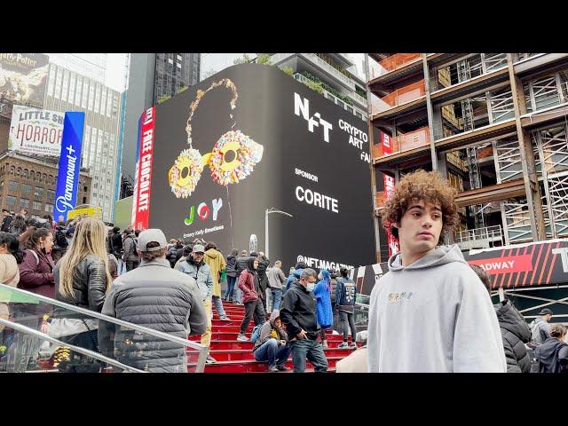 Emery Kelly - Emotions NFT, NYC, Times Square