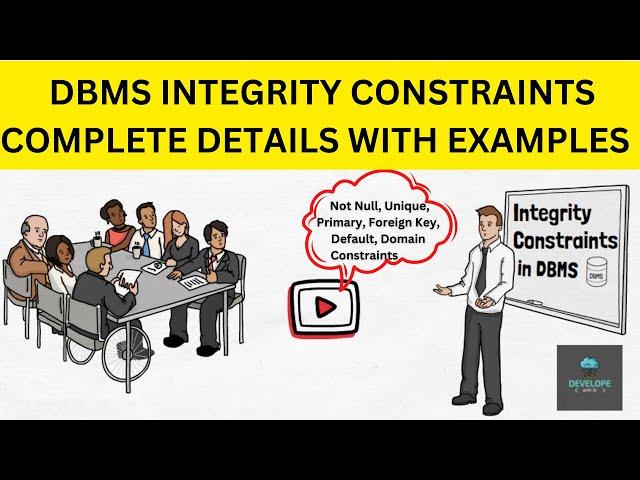 Lec-3 Entity Integrity constraints in dbms with Examples | Domain, Referential Integrity, Key