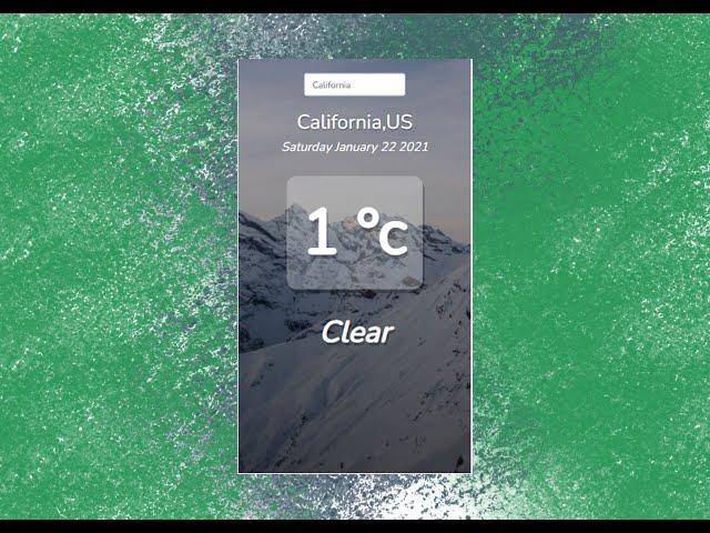 Weather App with Vuejs and Laravel