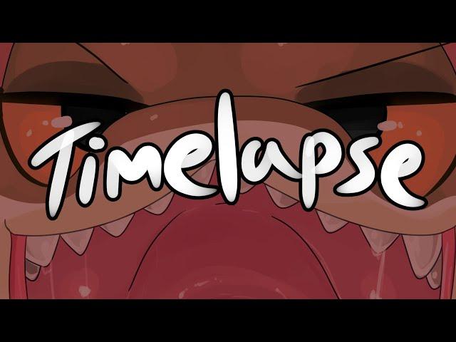 Getting Eaten by the Snakeboss: Drawing Timelapse