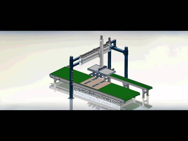 Eltete Automatic Paper Pallet Assembly (APPA) -- block style pallet