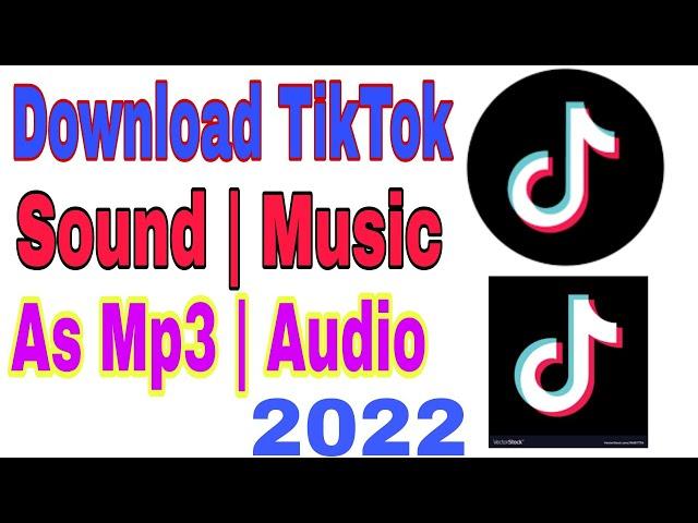 How to download tik tok background music as mp3 | Download tiktok sound in mp3 |