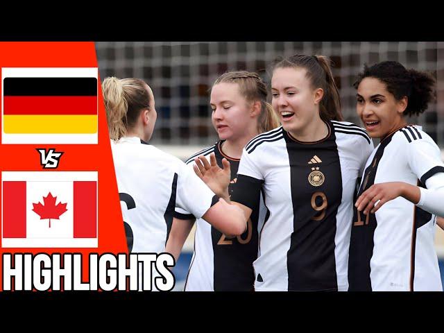 Germany vs Canada | All Goals & Highlights | Women’s International Friendly U20 | 09/04/24