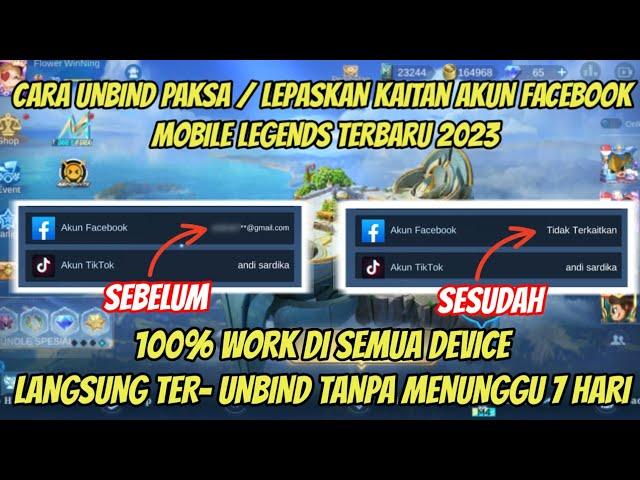 HOW TO UNBIND THE LATEST FB MOBILE LEGEND ACCOUNT | HOW TO RELEASE FB ACCOUNT MOBILE LEGEND LATEST