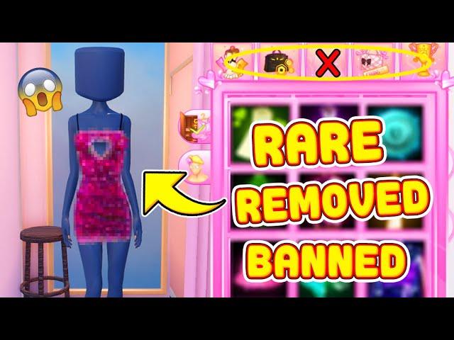 DELETED ITEMS ONLY in Dress To Impress! DTI on Roblox BANNED Items