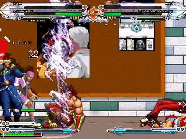 [M.U.G.E.N] Kyo & Krauser & Ash & Athena VS Iori & Goenitz & Lucky & Adelheid