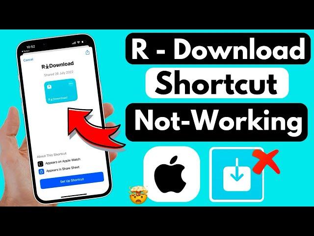 How to Fix R download Shortcut Not-Working in iPhone iOS 17 | download instagram video in iPhone