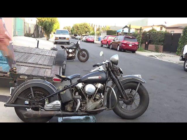 Hunting Harleys, 1947 Knucklehead, 1st fire since 2013