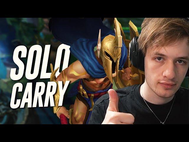 How to Solo Carry with Pantheon mid