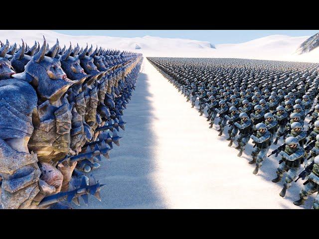 5,500 ARMORED OLOGS VS 10,000 MODERN SOLDIERS - UEBS MODS - Ultimate Epic Battle Simulator