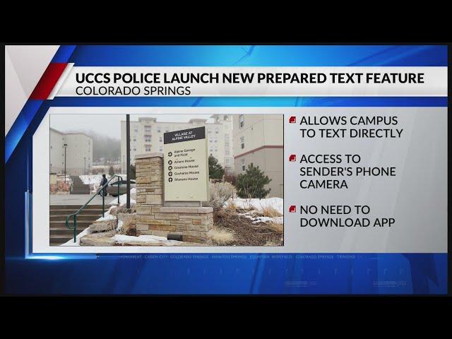 UCCS Police launches new text feature