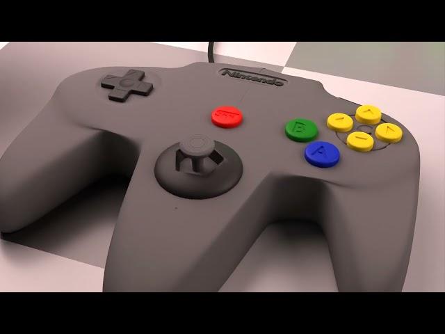 Mario N64 with Blender