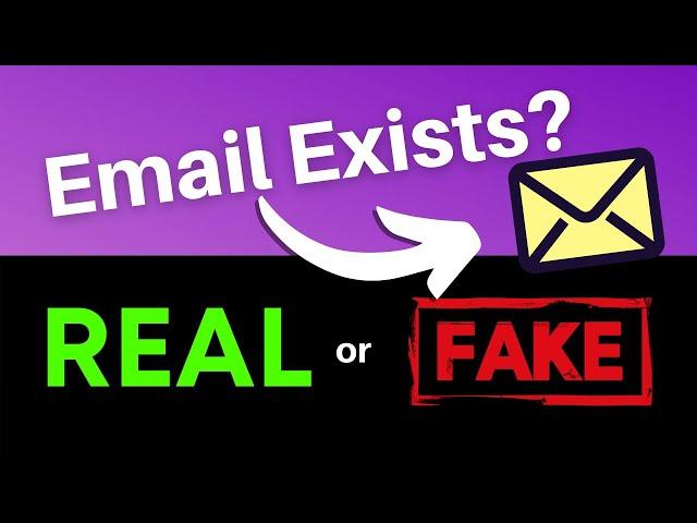 How to Check if an Email Address Exists (without sending anything)