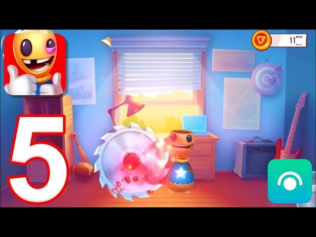 Kick the Buddyman: Origins - Gameplay Walkthrough Part 5 - Premium Weapons #1 (iOS)