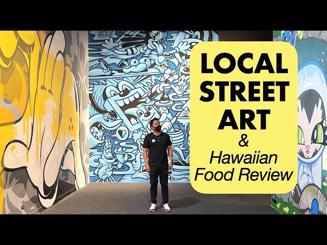 Local HAWAIIAN FOOD Review, Bishop Museum HAWAII & INTERNATIONAL STREET ART Exhibit, Family Day