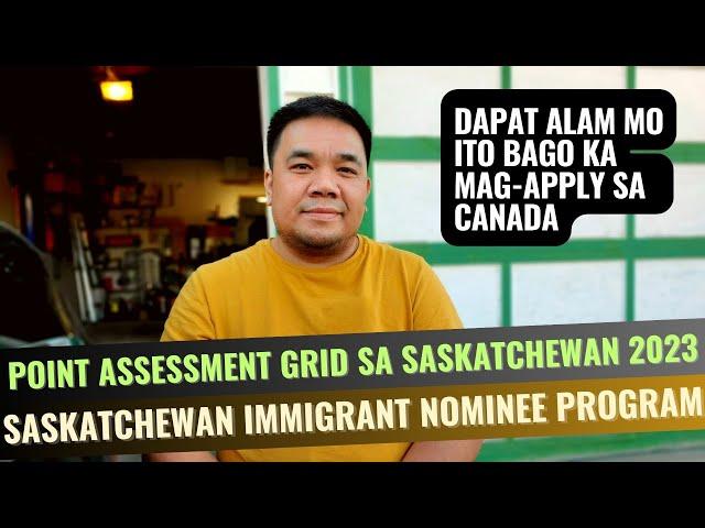 POINTS ASSESSMENT GRID SA SASKATCHEWAN | PROVINCIAL NOMINEE PROGRAM SA CANADA | RHOD'S CHANNEL