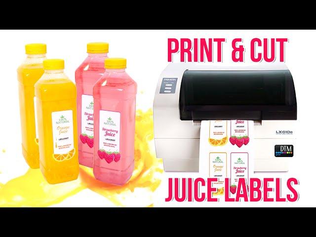 Print and Cut Custom Juice Labels