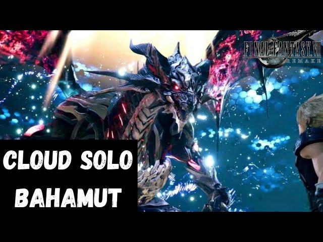 Cloud Solo Bahamut (No Healing) | Final Fantasy VII Remake