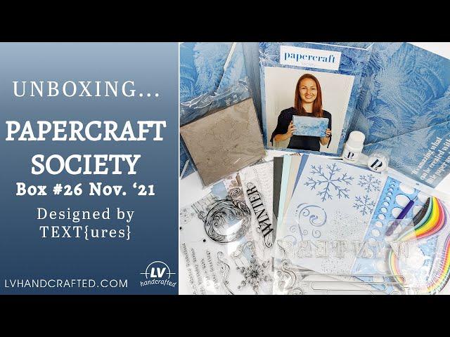 Unboxing Papercraft Society Box 26 - TEXT{ures} (Nov '21)