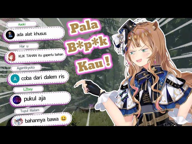 Tupai Ngamuk Karena Gak Bisa Repair Rumah ... [Risu, Moona, Iofi - Hololive ID]