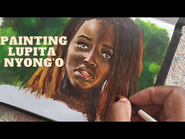 Lupita Nyong'o | Sketchbook | Time lapse painting